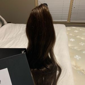 Posh pony - black/brown #7- 18” XL bun